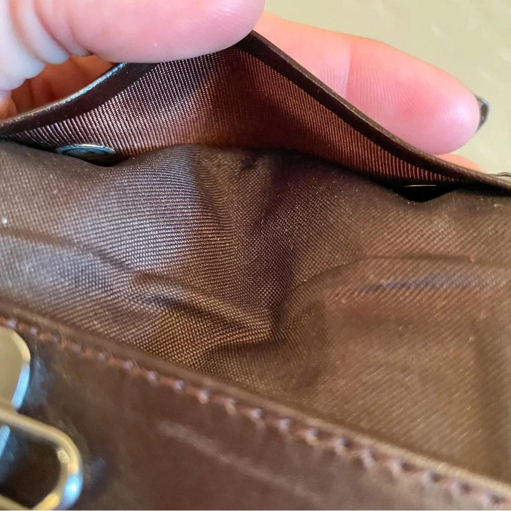 FENDI‎ Zucca  Monogram Print Brown Canvas Leather 6 Key Ring Case Pouch Wallet